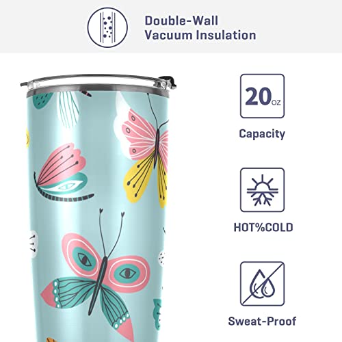 20 Oz Cute Animals Stainless Steel Double Vacuum Mug With Lid And Straw Simple Modern Insulated Tumbler Cup Iced Coffee Cup Travel Mug For Hot Or Cold Drinks #TOP3