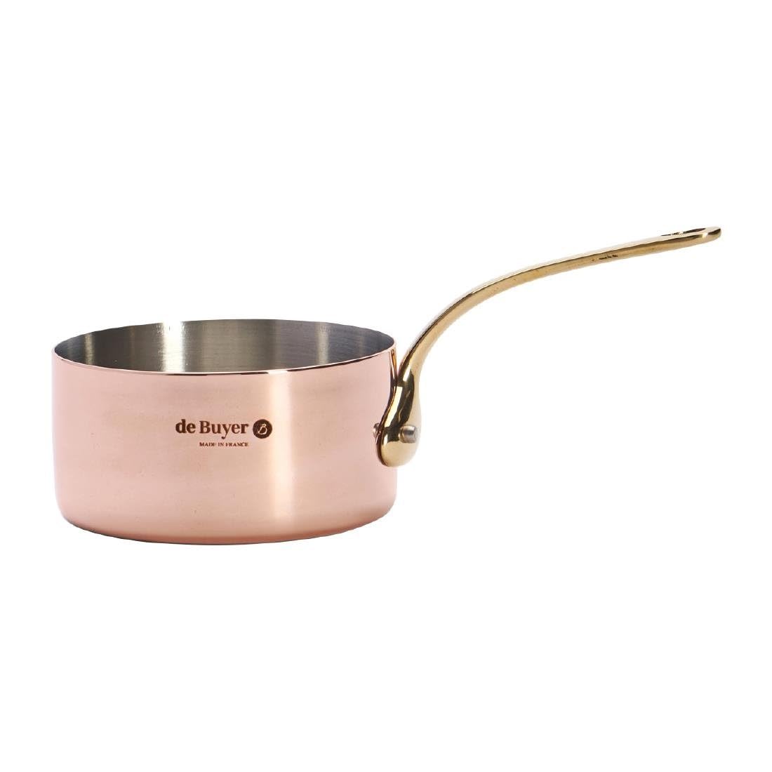 De Buyer, MINI CAZO RECTO CON MANGO BRONCE 9 CM,8,1 x 9 x 7,5 cm-6445.09