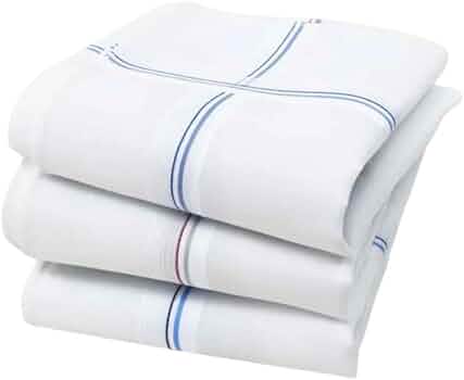 Fazzoletti In Tessuto Uomo 100% Cotone Pettinato - 3 Pezzi 45x45 Cm - Modello V11418 - Foto 14