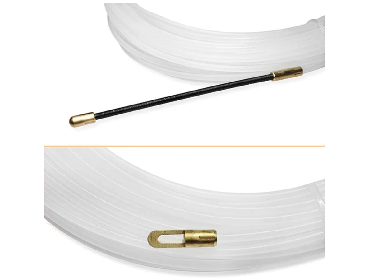ZOREI Sonda Passacavi Professionale, Sonda Tiracavi, Spessore 4mm, Disponibile in 10 15 25 Metri (10 metri)