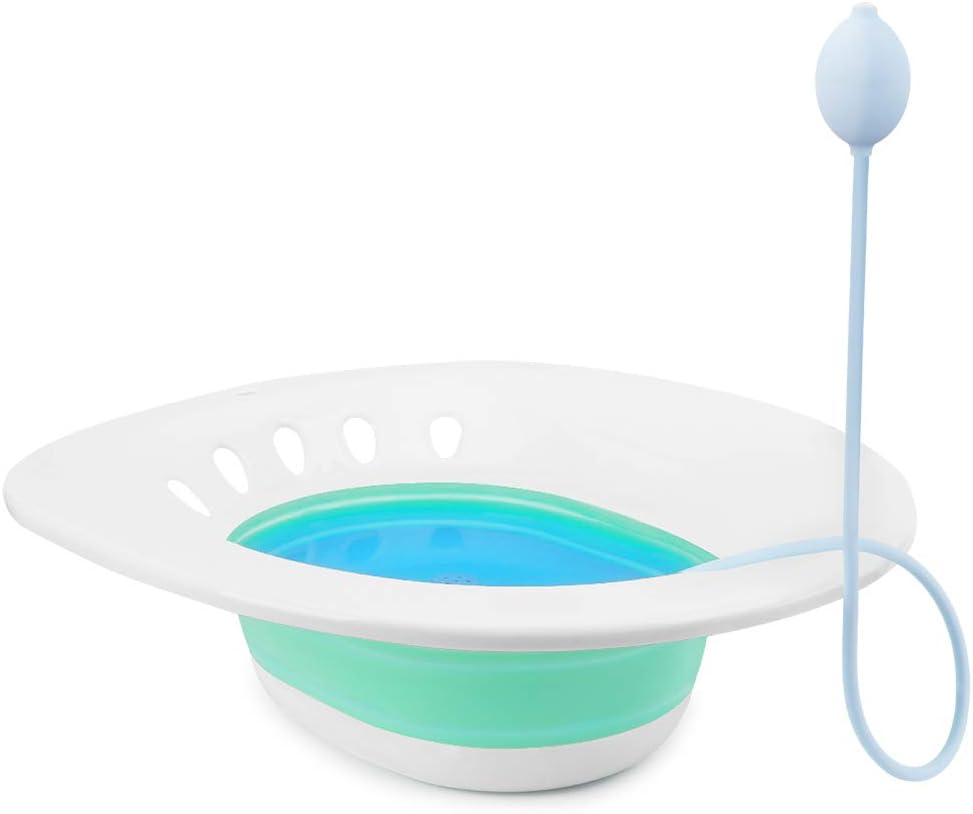 Flаѕh Dеаlѕ - 50% оƒƒ Sitz Bath Toilet Seat with Flusher, Folding Sitz Bath Tub for Pregnant Women, Postpartum Care, Hemorrhoids Recovery, Vaginal/Anal Inflammation Treatment -Portable Perineal Soaking Basin Flаѕh Dеаlѕ - 50% оƒƒ Sitz Bath Toilet Seat with Flusher, Folding Sitz Bath Tub for Pregnant Women, Postpartum Care, Hemorrhoids Recovery, Vaginal/Anal Inflammation Treatment -Portable Perineal Soaking Basin
