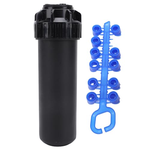 Mumusuki Cabezales de Rociadores Emergentes, Plástico G3/4 Interfaz Roscada Hembra 40 ° ‑ 360 ° Automático Automático Rociador Enterrado Sprovelador Telescópico para el Jardín del Jardín