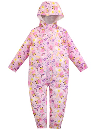 Peppa Pig Rain Suit Girls| Waterproof Coverall for Toddler