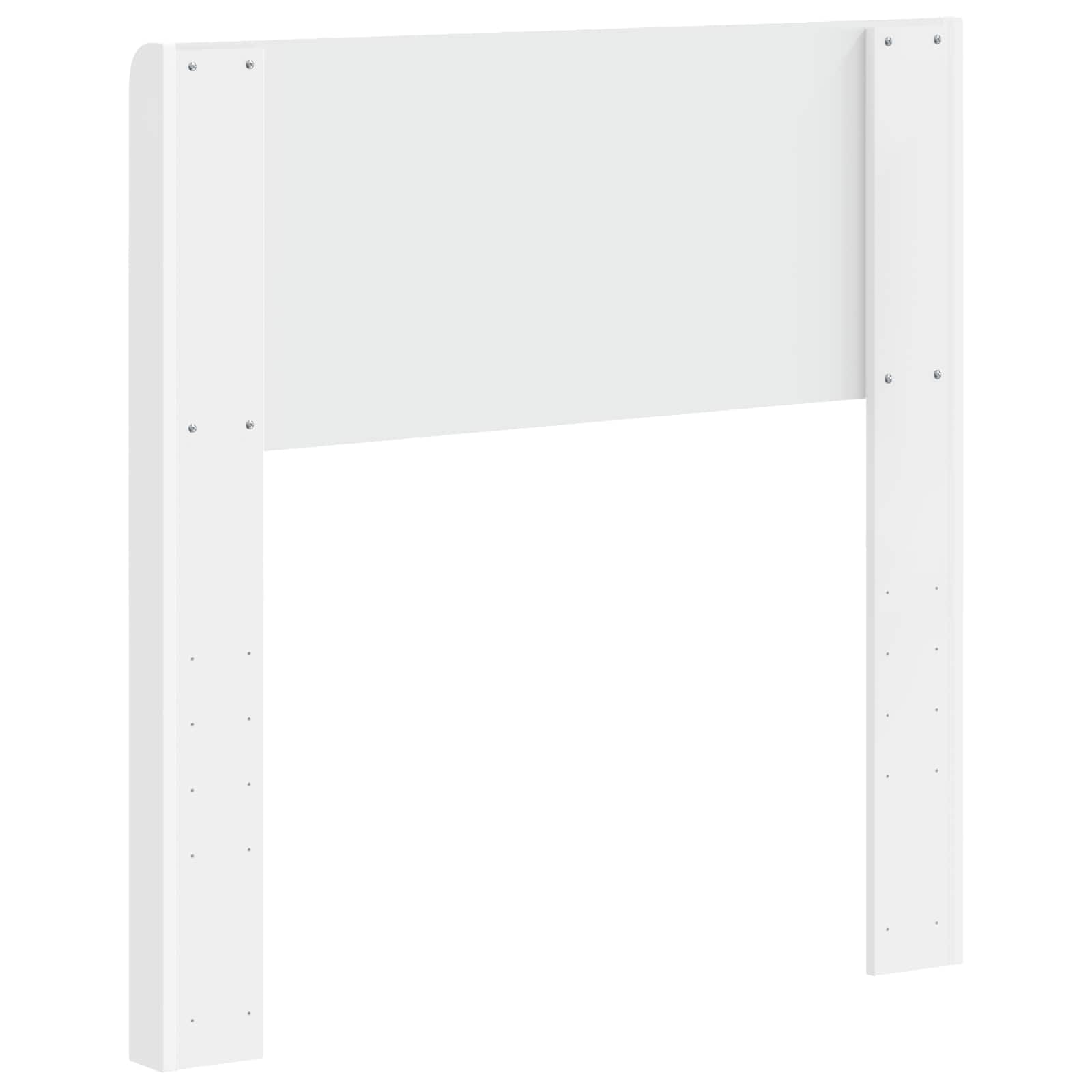Fengshui Kopfteil Holzwerkstoff Weiß Latten-Design | Einfache Montage am Bettgestell, pflegeleicht mit Feuchttuch, modernes Design für Schlafzimmer