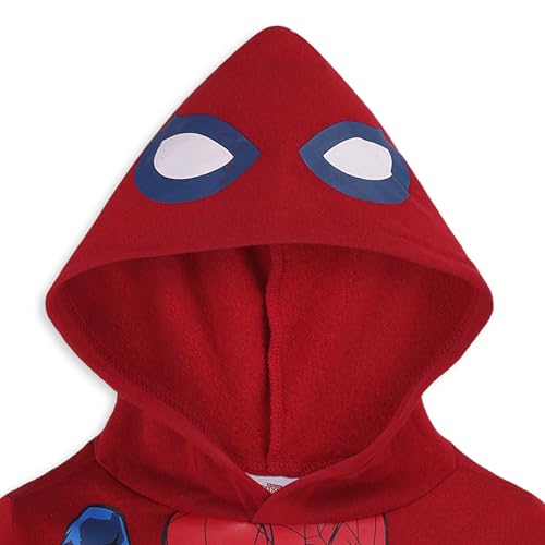 Marvel Spider-Man Boys Pullover Hoodie for Toddler and Big Kids Dark Red4
