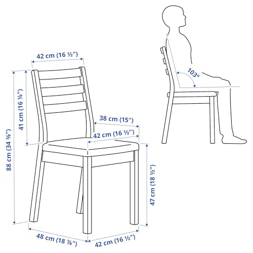 Chaise effet chêne beige clair TONSTAD ProTuning pour table à manger
