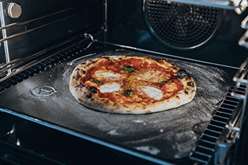 Moesta BBQ 19486 Pizzastein BlackSteel für Backofen und Grill