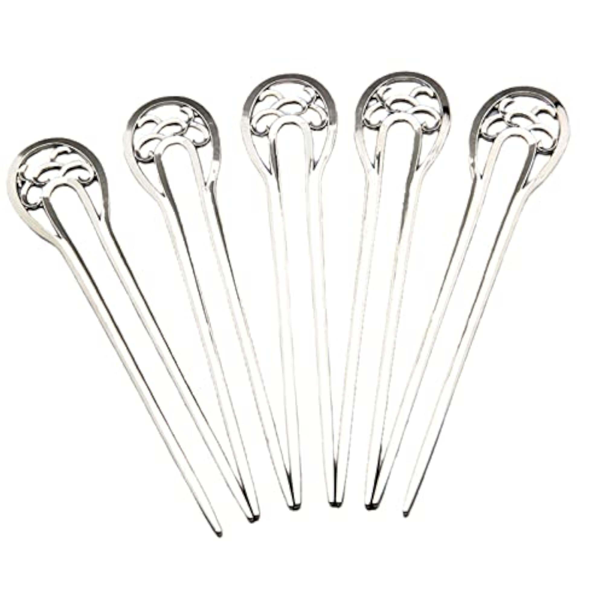 5 Hair Sticks Chignon Pin U Shape for Wedding Accessories