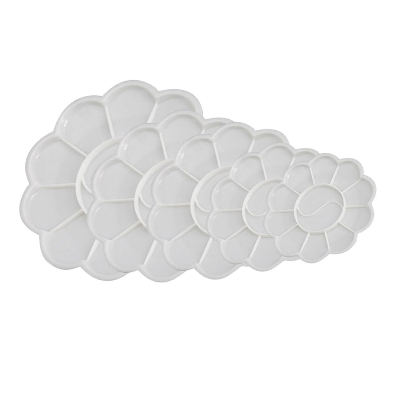 ARTIBETTER DIY Craft Essential Lightweight Sanitary Palette Set 5pcs Watercolor Paint Trays