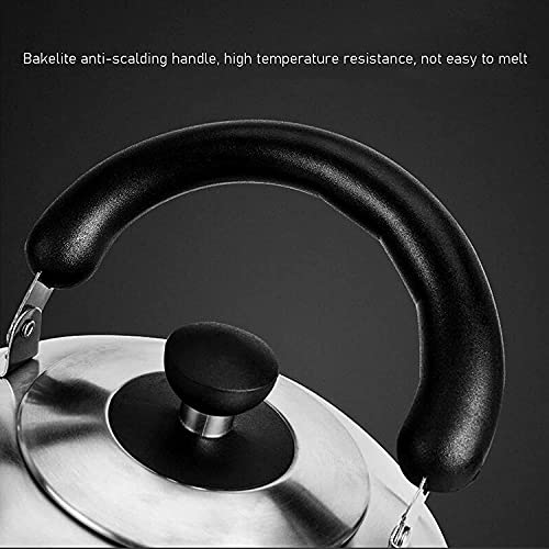 Bouilloire à sifflet durable SHISHI en acier inoxydable haute densité - 6