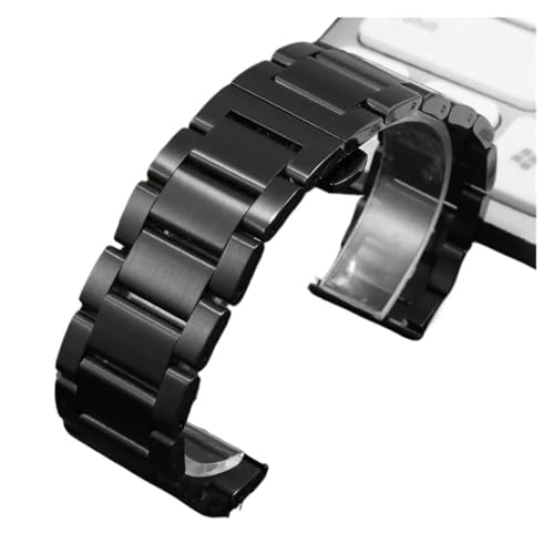 Bracelet montre acier noir et argent de haute qualité 22mm pour EQB-501 et EFR-303L