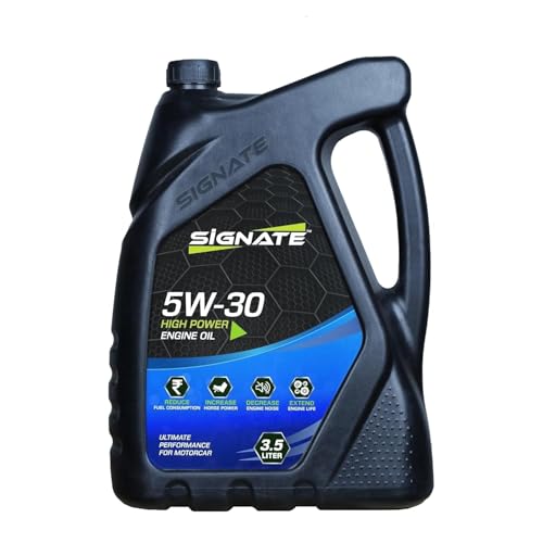 Image of Signate Car Engine Oil for Petrol, CNG and Diesel Car 3.5L, Synthetic Engine Oil for Cars, Anti-Wear Car Engine Oil for Reduced Maintenance Cost, 3.5L