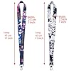 Anime JJK Lanyard with ID Holder（2 Pack，with A Keychain） for Key String Wallet. Anime Accessories Decor Gifts Merch Party Supplies Keychain Card Stocking Filler for Teens Teacher Office. - Image 2