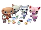 LPS Accessories Food Littlest Pet Shop 12 pc. Lot Set: 2 Tablets, 2 Phones, 4 Drinks, 4 Snacks; PET NOT INCLUDED