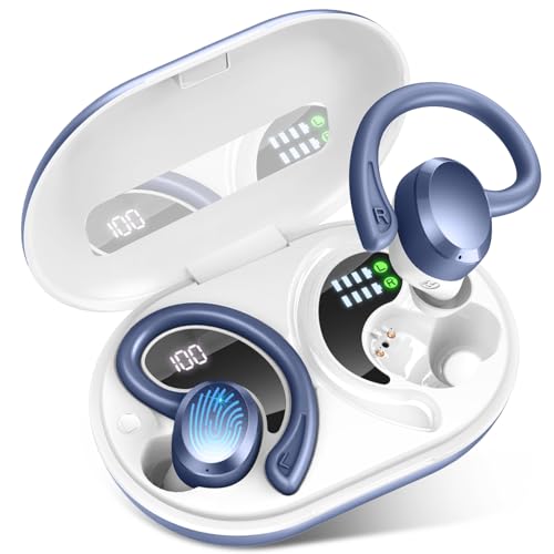 Wireless Earbuds Sport, 2025 Bluetooth 5.4 Headphones Bass Hi-Fi Stereo ...