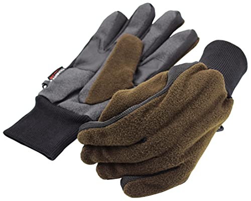 Guantes de forro polar Grip Oliv con inserto de punto, caza, exterior, pesca (XL) Cover