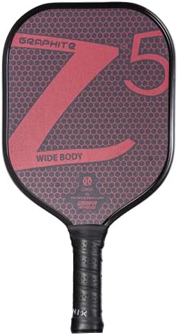 ONIX Graphite Z5 Pickleball Paddle (Graphite Carbon Fiber Face with Rough Texture Surface, Cushion Comfort Grip and Nomex Honeycomb Core for Touch, Control, and Power)