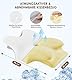 FAIORD Memory Foam Kopfkissen,Ergonomisches Nackenkissen,Stützendes Kissen,Geeignet für Seiten-,Rücken-und Bauchschläfer,Abnehmbare Kissenbezüge,54 x 40 x 11/12cm
