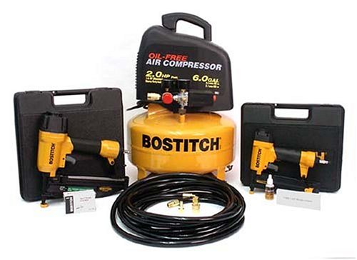 Bostitch Cpack265 Finish Nailer Brad Nailer Compressor Combo Kit #TOP21