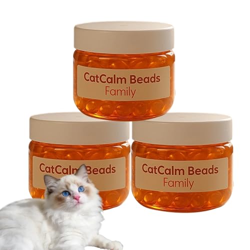 petlifebio Diffuser to Calm Cats Cat Calm Beads Family Cat Calming Diffuser Gel Non Plug in 3 Pack Cat Anxiety Relief Lasting 2 Months Downtime More Peaceful for Pets and Owners Alike. (3pc)