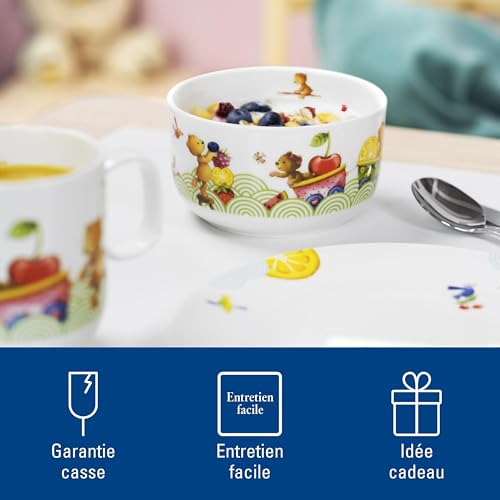 Villeroy & Boch – Hungry As A Bear 7 Pièces Service Et Couverts De Table Enfants, Garanti Lave-Vaisselle, Compatible Micro-Ondes, Set Vaisselle Enfant, Porcelaine Premium, Acier Inoxydable – vue 5