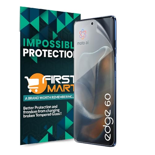 Image of FIRST MART TPU Screen Protector for Motorola Edge 60 - Unbreakable Membrane Protection, Case Friendly Coverage, Bubble-Free, Edge to Edge Coverage [ 1 Pack]