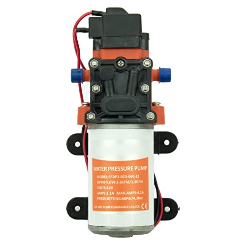 ZTBH Pumps Membranpumpe 1. 2V 60psi 1.3 gpm Boot Rv. Wasserdruck Selbstansaugpumpe Pumpen & Zubehör