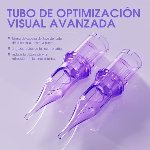 Agujas de tatuaje Round Liner en tamaño mixto de 50 unidades para trazos estables y definidos 3