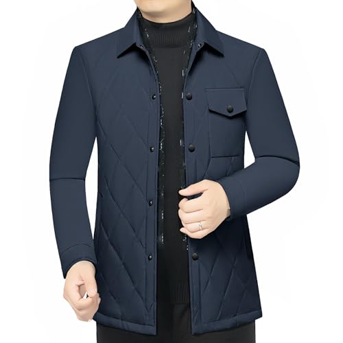 Veste matelassée légère et chaude avec col châle imprimé - 7