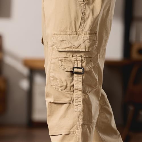 Men's Cargo Fashion Regular fit Pants Joggers Hiking Pants with Multi Pockets4