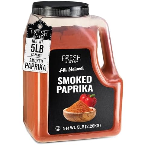 Fresh Finest Smoked Paprika Bulk 5 LB - Premium Ground Seasoning, Freshly Packed at the Source, Perfect for Stews, Meat Rubs, Sauces, and More - Ideal for Home & Commercial Cooking! Cover