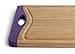 Neoflam Flutto 15 Bamboo Cutting Board with Non-Slip Edges and Drip Groove, Purple by Neoflam