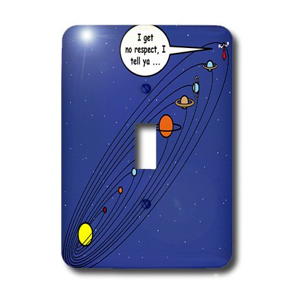 Pluto Perdu Planet Status interrupteur 3dRose lsp_2780_1 pour remplacer une plaque blanche - 2