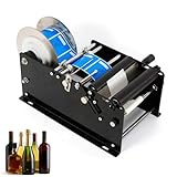 Manual Round Bottle Labeling Machine - Label Applicator Bottle Labeler Sticker Label Printer Packing Machine, Efficient Sticker Dispenser for PackingManual Lable Round Bottle Labeling Machine Wine Bo