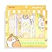 MENBLY Molang Best School Stationery Set - Kawaii Korean Kit (Pencil 3pcs, Eraser, Sharpener, Case, 6-Color Ballpoint Pen, Figure, Ruler) - Complete Supplies for Students, Office, Art, Writing
