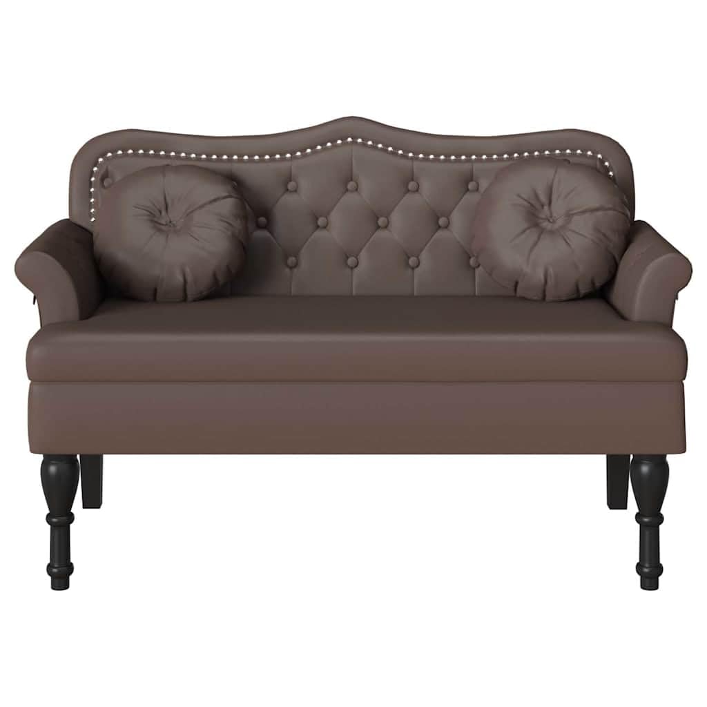 Festnight Sitzbank Esszimmer mit Lehne Chesterfield Küchensofa Küchenbank Esszimmerbank Essbank Polsterbank Kleine Sofa Bank 2 Sitzer 120,5x65x75 cm Kunstleder