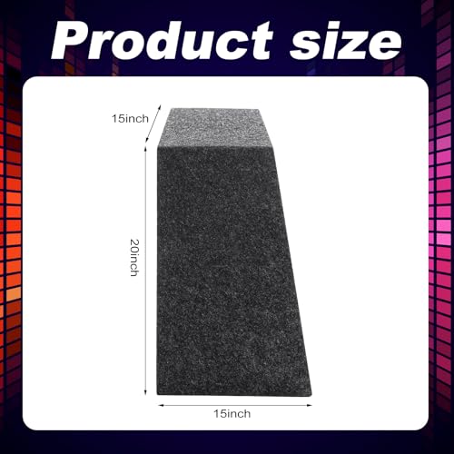 BBTO 2 Pack Large Angled Style Car Audio Speaker Box Single 6 x 9 Inch Car Audio Enclosures Sturdy Constructed Truck Speaker Box for Home Vehicle Subwoofer Sound Supplies — view 2