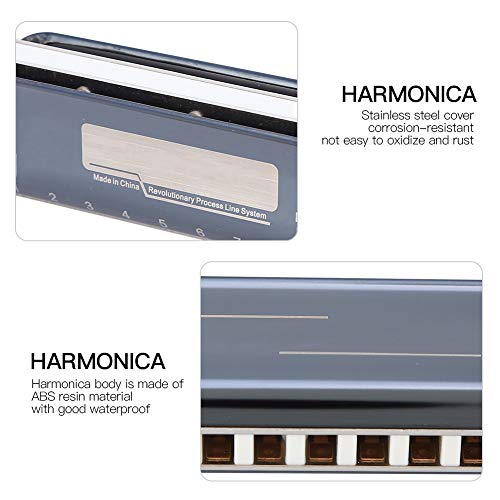 HOLPPO Harmonica pour Enfants,10 Trous e Key Mini Blues Harmonica avec Étui et Chiffon pour Enfants Adultes Étudiants… - Les Beatles, Paul McCartney, John Lennon, RIngo Starr, George Harrison HOLPPO Harmonica pour Enfants,10 Trous e Key Mini Blues Harmonica avec Étui et Chiffon pour Enfants Adultes Étudiants… – Image 5