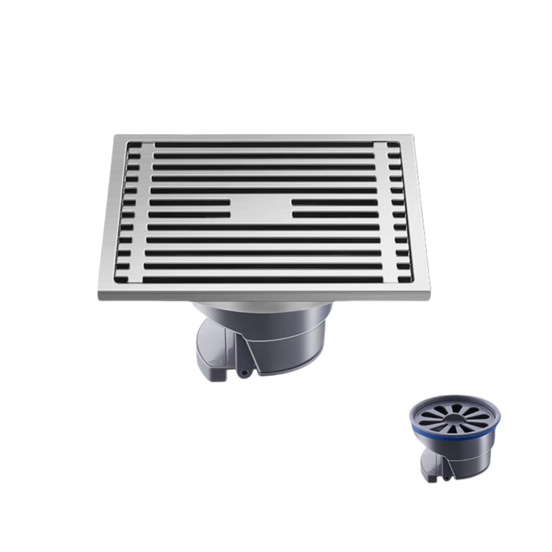 KJdxfhFH Bathroom floor drains, Bathroom Floor Drain Stainless Steel Bamboo Raft for(15x15mm Single Use,Plastic core)