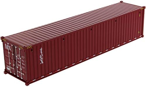 40' Dry Goods Sea Container TEX Burgundy Transport Series 1/50 Model by Diecast Masters 91027 A image 5