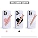 Lip Gloss Phone Case Holder, Silicone Lip Holder, Lipstick Phone Cases, with Back Adhesive, Soft and Easy to Clean, Stylish and Eye-Catching, for Most Phone Models, Black H