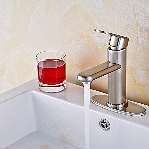 Robinet de cuisine en nickel brossé avec valve céramique durable - 2