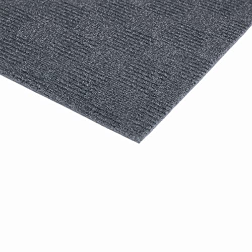 24"x 24" Carpet Tile Peel and Place - Crochet (Black) (60sq.ft.) 15 Tiles