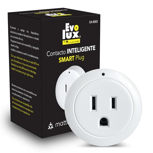 Audio Portátil, Home Improvement Evolux by Lloyd's Contacto Inteligente Wi-Fi, ACK (Alexa Connect Kit) con Tecnología Matter. Controla con tu voz y con la app desde donde te encuentres.