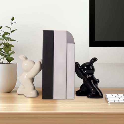 Sujetalibros de biblioteca para habitación infantil de conejo 5
