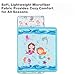EVERYDAY KIDS Toddler Nap Mat with Removable Pillow -Underwater Mermaids- Carry Handle with Fastening Straps Closure, Rollup Design, Soft Microfiber for Preschool, Daycare Sleeping Bag, Ages 2-6 years