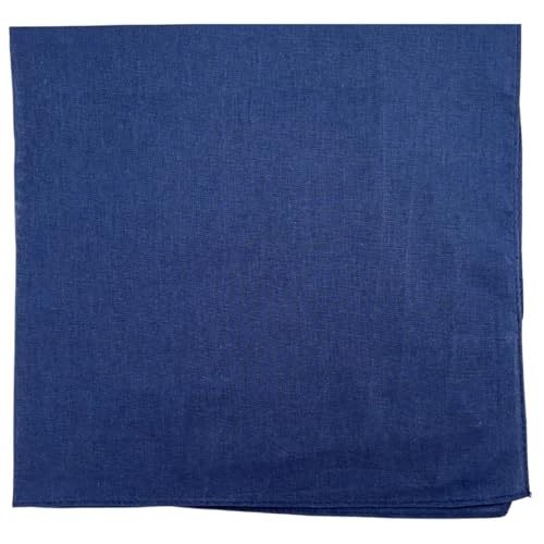 Image of MDSTYLE 100% Cotton Solid Color Bandana for Men & Women 22 inch x 22 inch Handkerchief Headband Scarf