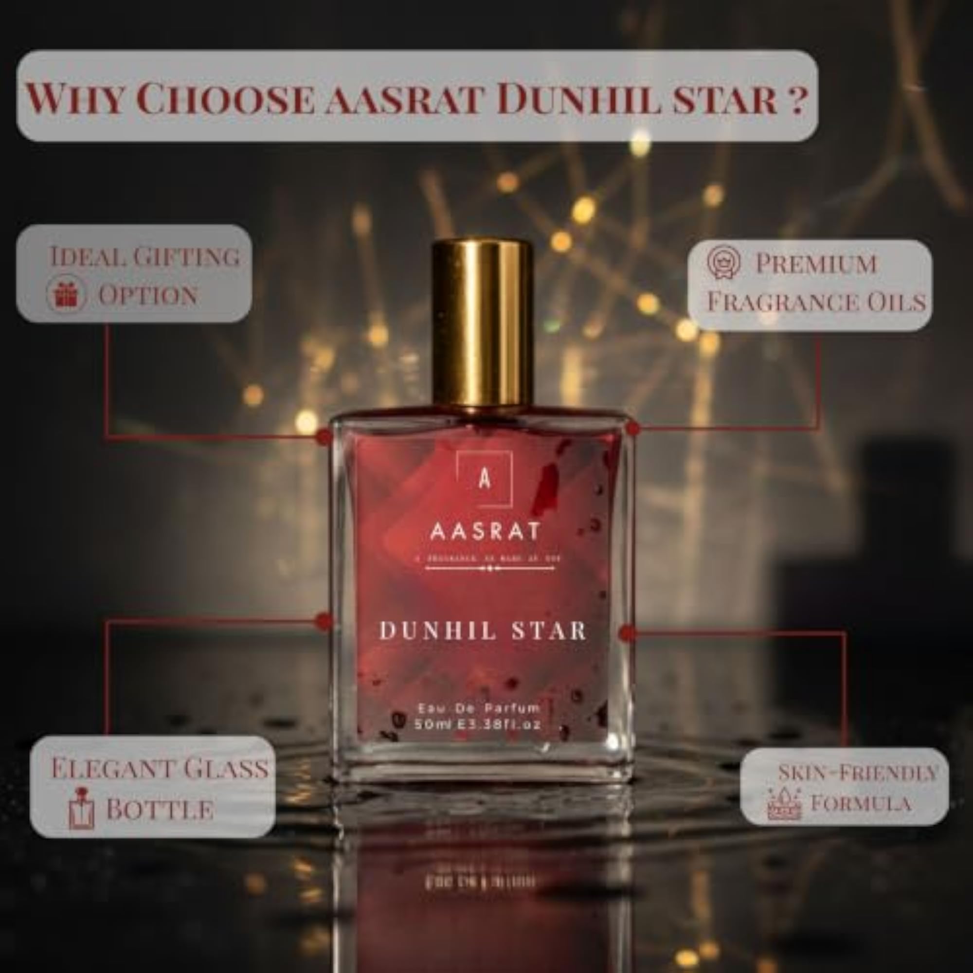 Unisex Aasrat Dunhil Star Eau De Parfum, 50ml