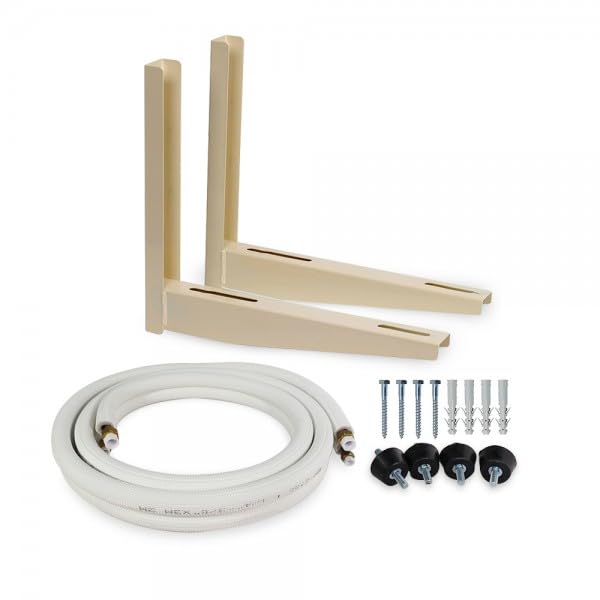 Kit Instalación Aire Acondicionado - Soporte Compresor Exterior, Tuberías 1/4' 3/8' 3 Metros
