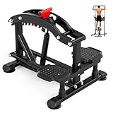 ONETWOFIT Power Tower Pull Up Bar Station, Multi-Function Adjustable Height Foldable Dip Station for Home Gym Workout, Heavy Duty Strength Training Fitness Equipment 360/400/600LBS (black-9)